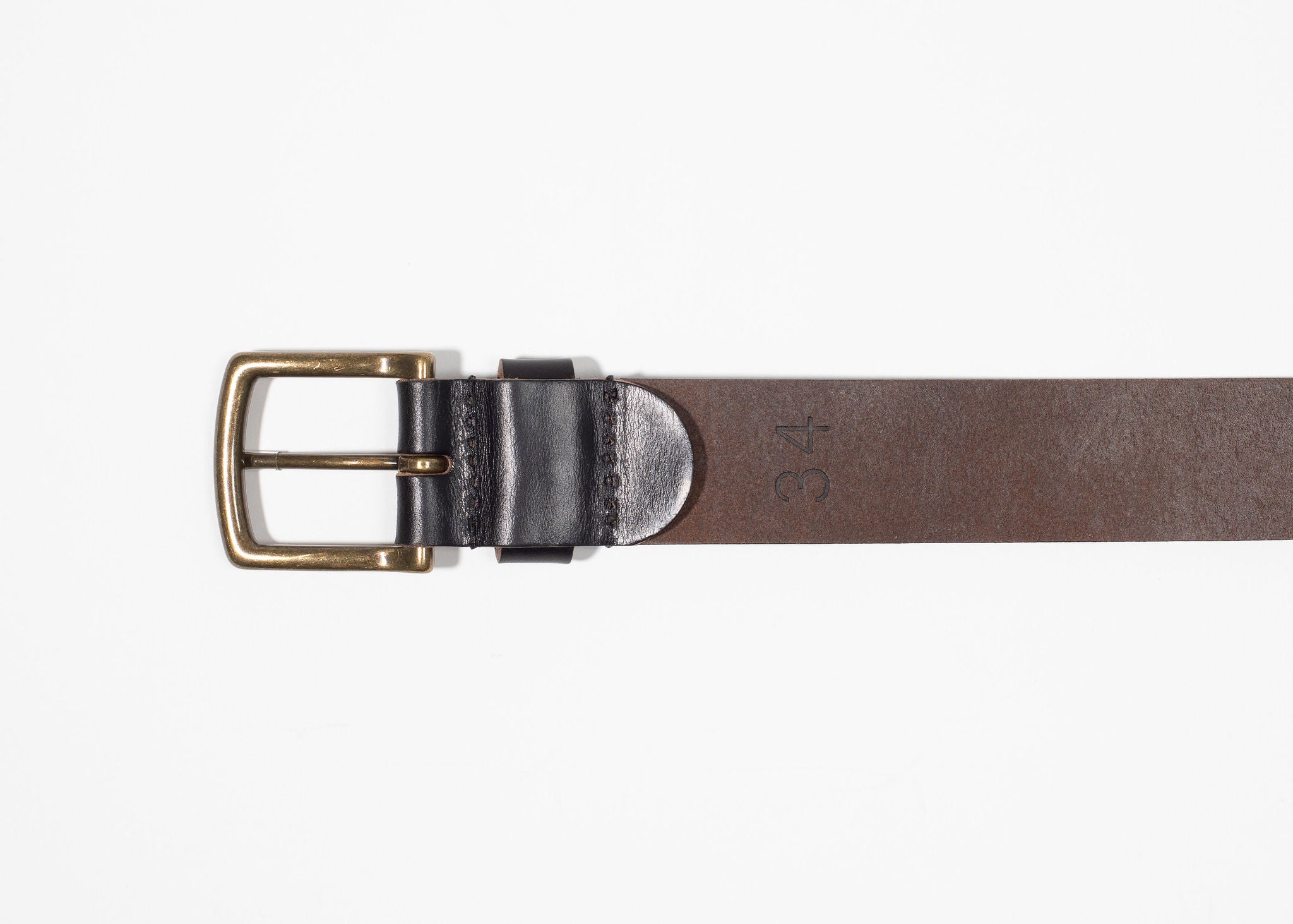 Black Chromexcel Leather Belt - Image 5