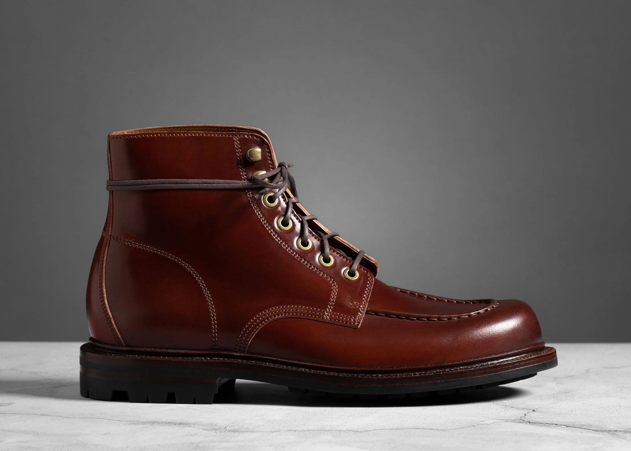 Pre-Order Coming Soon | Brass Boot Garnet Shell Cordovan