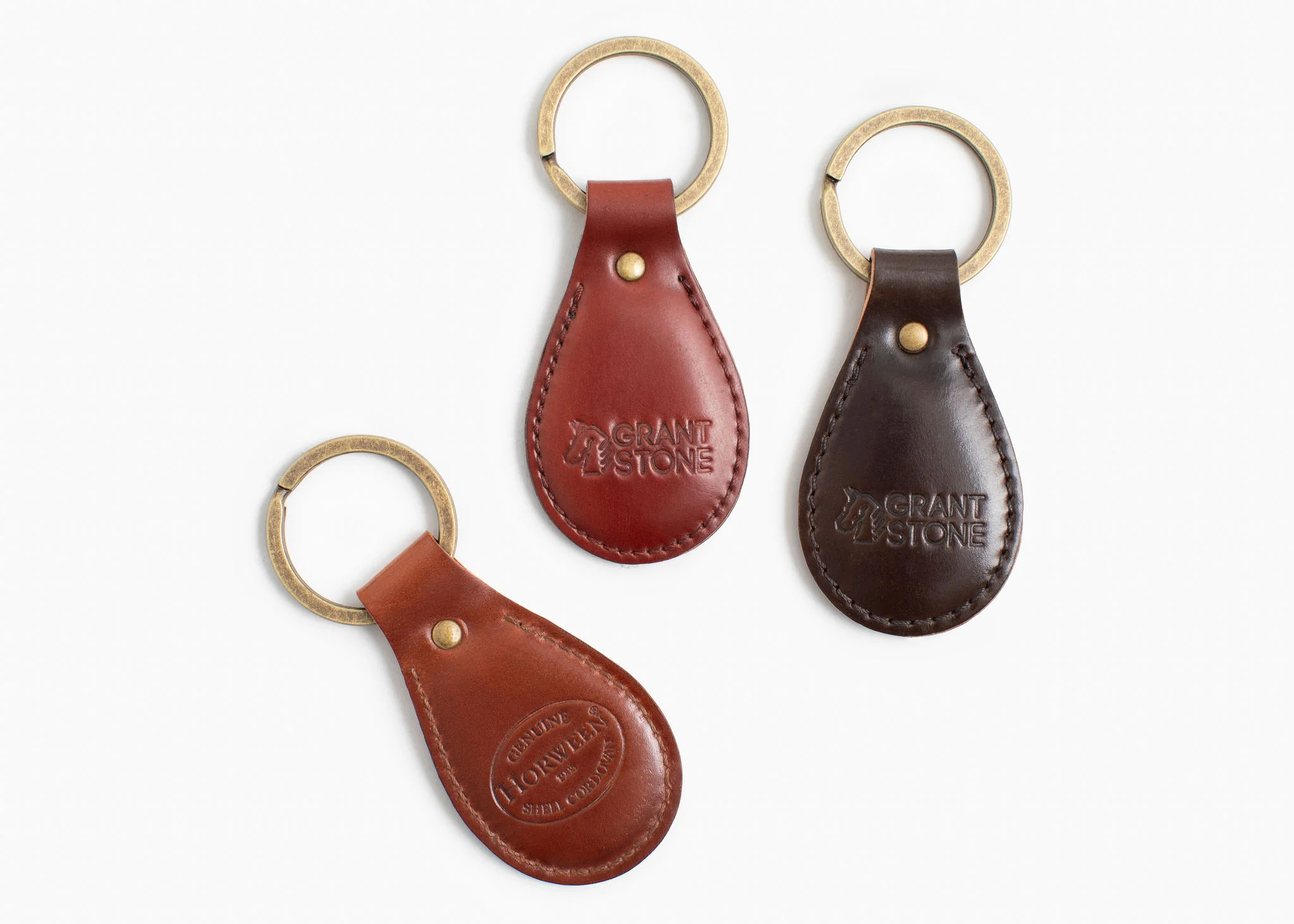 Honey Glazed Shell Cordovan Key Fob - Image 2