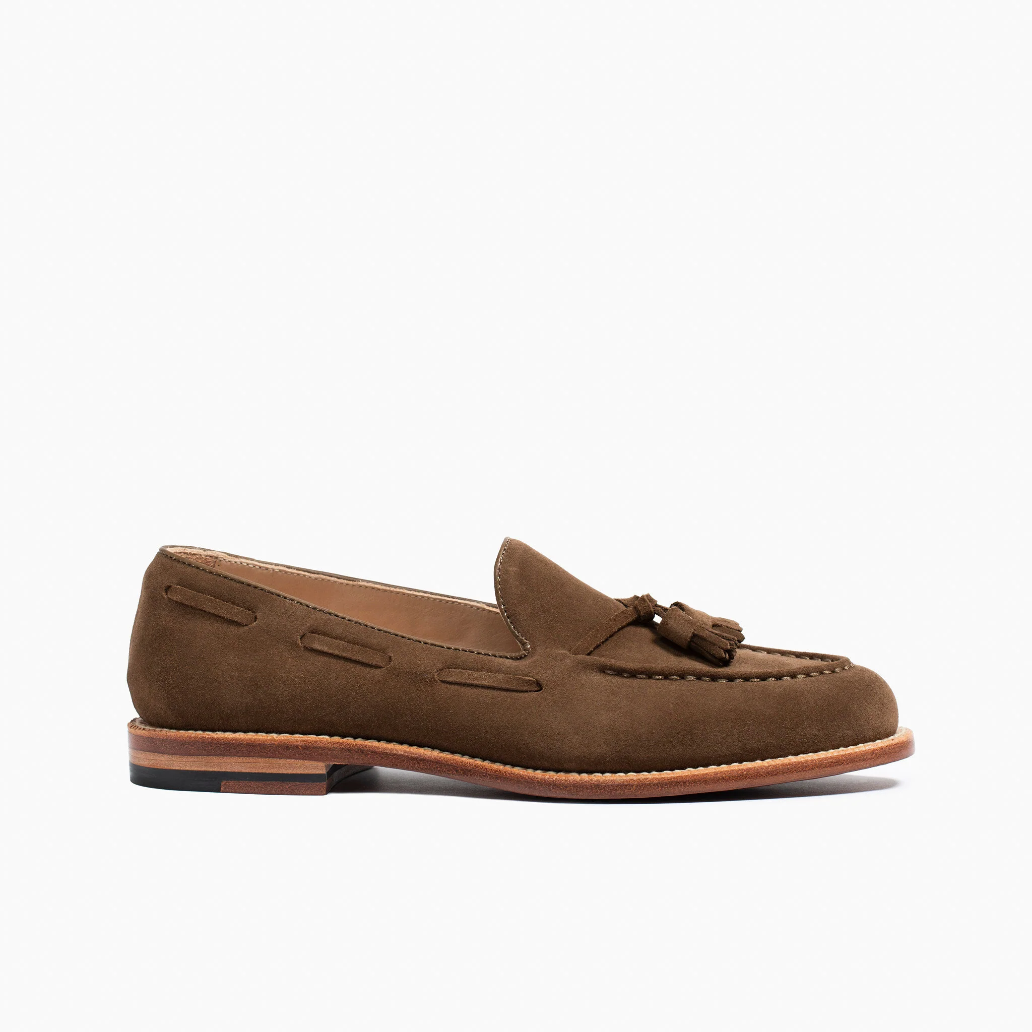Tassel Loafer Husk Suede